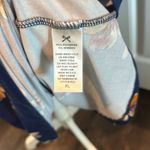 French Grey  Murphy XL Maternity Navy Blue Floral Brushed Knit Dress Photo 10