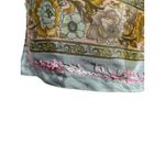 Dolma Silk Tunic Hand Embroidered Floral Print Anthropologie Boho Bohemian Small Pink Photo 4