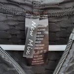 New Mix  L/S Full Zip Activewear Hooded Jacket Women's Small Black Textured Photo 3