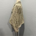 Solitaire Size L Neutral Tan Floral Embroidered Snap Front Cropped Jacket Photo 2