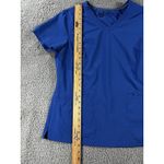 Urbane Performance Scrub Top Women Large Short Sleeve Blue Photo 5