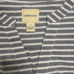 G.H. Bass &Co. G.H Bass Striped shirt, L, NWT, pit to pit measures 21, high low, front is 26, back is 28 Photo 4