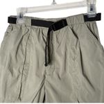 L.L.Bean Women's Nylon Hiking Shorts Green Lightweight Belted Outdoor Small Photo 3