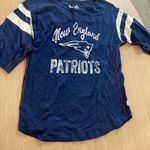 NFL New England Patriots Top Touch By Alyssa Milano Blue Cotton Womens Small Photo 0