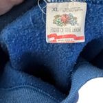 Vintage‎ Fruit of the Loom Christmas Snowman Sweatshirt Blue Size XL Photo 2