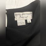 Papell Boutique  Vintage Black 90s Y2K Evening Prom Dress Formal A Line Dress Photo 2