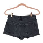 Bullhead Distressed Denim Co. Black High Rise Shorts Size 25 Photo 4