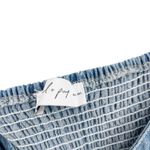 Petal and Pup Bettie Midi Dress Blue Denim Button Down Size Large Cottagecore Photo 6