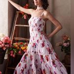 NWT Prabal Gurung Floral White Dress Size 2 Photo 0