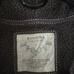 Sonoma  Life Style Hoodie Womens Small Brown Full Zip Hooded Jacket Fleece Lined Photo 3