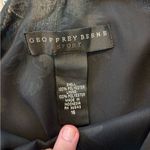 Geoffrey Beene  Black and Teal Floral Midi Skirt Photo 3