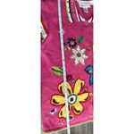 Vintage Arriviste Women's Sz XL Pink Spring Summer Flower Cardigan Sweater Photo 4