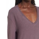 BP . V-Neck Pullover Brushed Sweater Purple Size XS Photo 3
