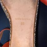 Maypol  Brown Leather Woven Wedge Heels Platform Sandals Women's Size 38 US 7.5 Photo 7