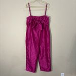 Hutch Anthropologie  Satin Bow-Tie Jumpsuit. Size Medium. Pink. New with tags. Photo 4