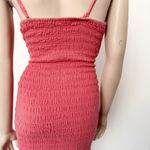 Free People [] Coral Eyelet Embroidered Smocked Sizzle Mini Dress NWT Sz Large L Photo 8