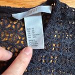 H&M  Black High Neck Lace Sleeveless Top Blouse Size XSmall EUC Photo 2
