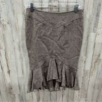 Marciano  Wool Blend Pencil Trumpet Skirt Brown Y2K Photo 0