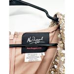 Mac Duggal 5510 Gold Puff Shoulder Sequined Surplice Gown 2 NEW Photo 5