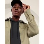 Athleta  Women's Allure Shirt Jacket Olive Sz L Photo 3