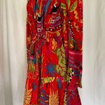 Farm Rio Women Size S Red Magic Forest Tropical Cotton Dress Boho Flowy Whimsy Photo 2