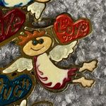 Live Love Laugh Three Angel Pin Brooch Hearts Angels Any Occasion Photo 3