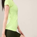 Athleta New L Momentum Seamless Tee Large Aloe Green Photo 4