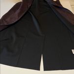 Magaschoni  Faux Suede chocolate brown vest,open front, pockets, oversized XS NWT Photo 11