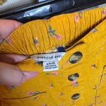 American Eagle  Outfitters Mustard Floral Mini Skirt and shirt set Photo 1