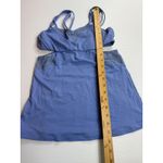 Lululemon Skirted‎ Workout Tank Top Cutout Activewear Athletic Blue Size 6 Photo 1