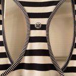 Lululemon Cool Racerback Tank Top Size 6 Apex Stripe Black White Photo 2