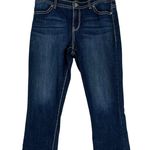 Nine West  Capri Jeans Womens 14 Dark Wash Embellish Mid Rise Western Cowgirl Photo 0