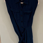 Derek Lam  Navy Button-Up Dress Photo 0