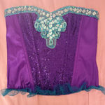Leg Avenue  Purple and Teal Mermaid Corset Top Photo 0