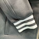 SJ Style Boutique Brand Gray & Black Ringer Trim Zip Front Varsity Jacket Size S Photo 4