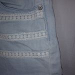 Bullhead 7 High Rise Lace Trim Light Wash 90s Jeans Shorts Blue Size undefined Photo 2