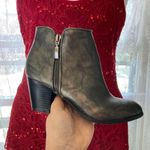 Style & Co . Dark Silver Ankle Booties Weathered Faux Leather 6 Photo 2