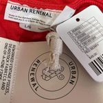 Urban Renewal NEW Red Short Sleeve Ruched Cutout Mini Bodycon Dress Size L Photo 3