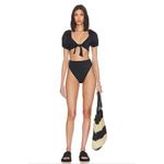 Cleobella Alice Bikini Bottom High Waist in Black Size Small NWT Photo 5