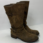 Maurice's  Tan Ankle Boots with Buckle Accents Photo 0