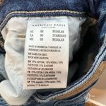 American Eagle  mom jeans blue high rise super distressed ripped denim size 00 Photo 11