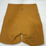 Aritzia TNA Women's Mustard Yellow High Rise Bike Shorts Sz S Photo 2