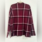 Max Studio . Women's Burgundy Plaid Sweater 🍷
*NEW WITH TAGS 🏷️ Photo 4