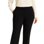 St. John Collection  Black Stretch Knit Trousers Pants Size 2 Photo 0