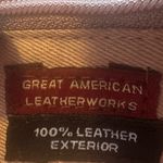 Great American Leather Works Pink Tooled Leather Floral Crossbody Handbag Purse Photo 3