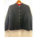 French Laundry Women’s  Black Velvety Quilted Coat Size 1X Photo 1