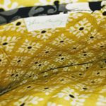 Vera Bradley Damask Crossbody Purse Black Yellow Photo 1