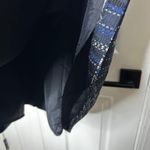 Nanette Lepore Anthro  Deryn Blue Black Plaid Fit Flare Dress Women's Size 4 Photo 4