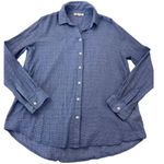 Lounge Beach Lunge Blue Long Sleeve Women's Top Size Medium | 49-31 Photo 2