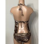 Becca New.  Animal print Ribbed Tankini Set. Normally $155 S-top/M-bottom Photo 4